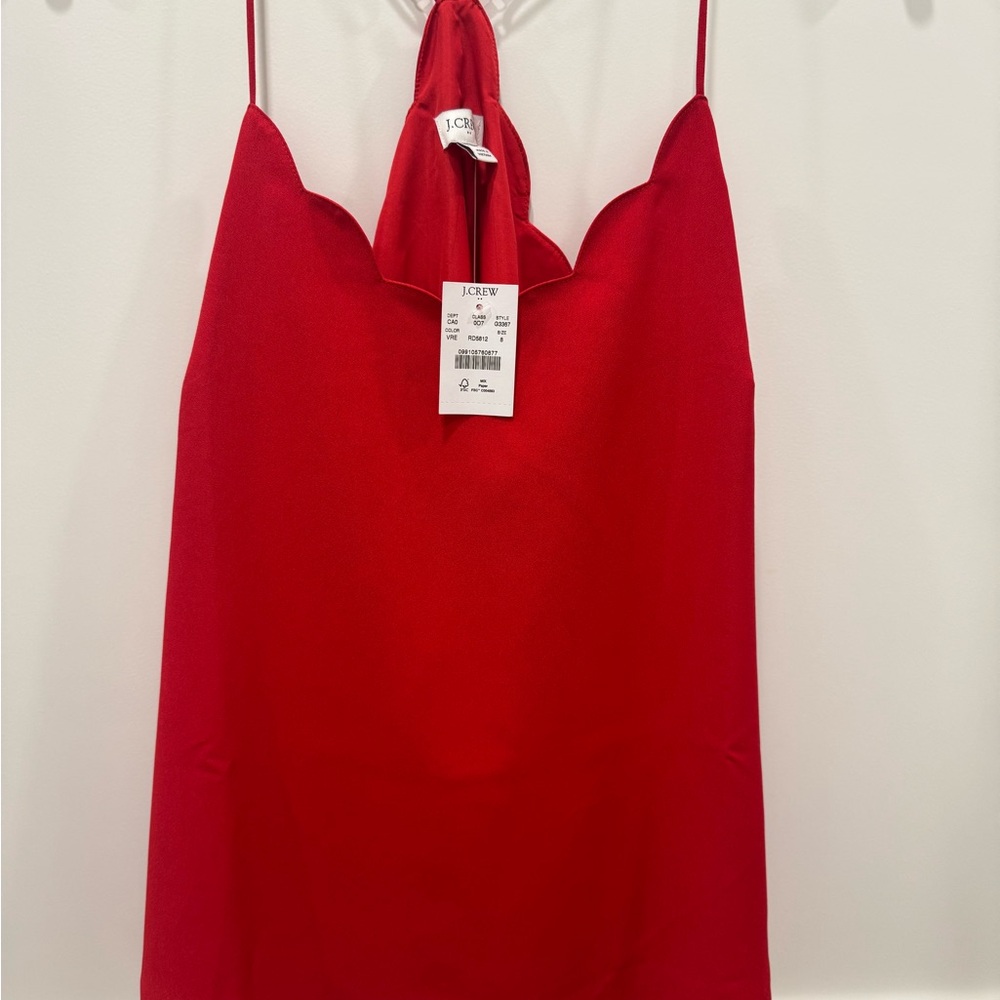 J. Crew Women's Bold Red Camisole NWT